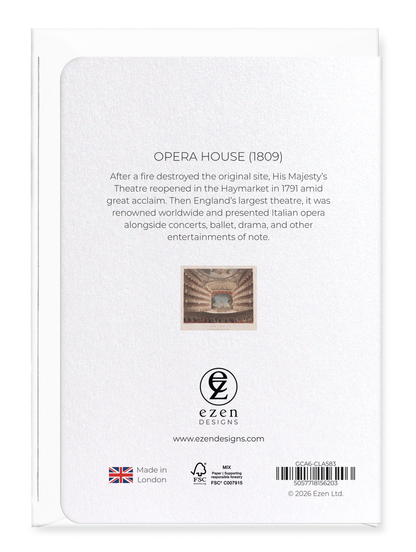 Ezen - Opera House (1809) - Greeting Card - Back