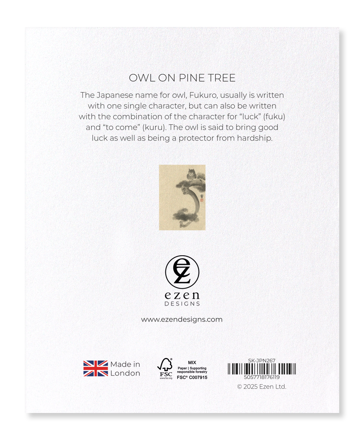 Ezen - Owl on pine tree - Sticker Set