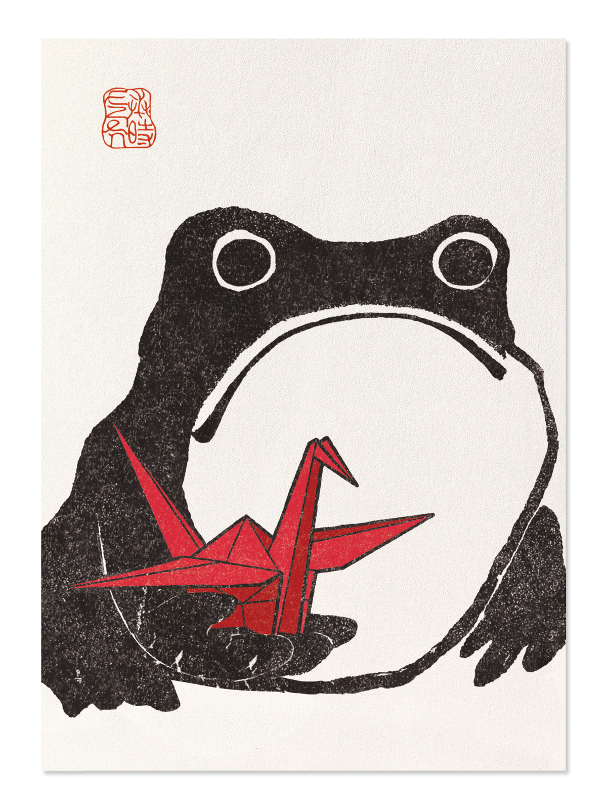 Ezen - Paper crane ezen frog - Postcard - Front