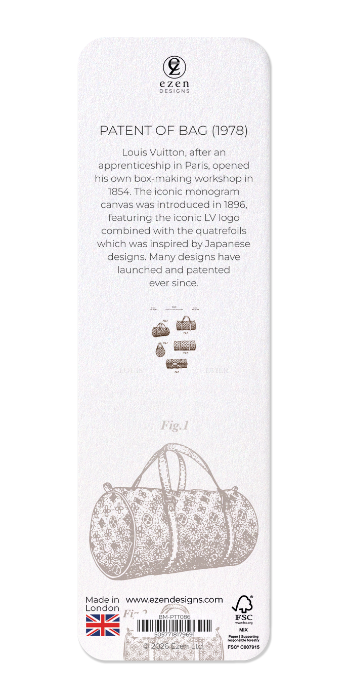 Ezen - Patent of bag (1978) - Bookmark - Back