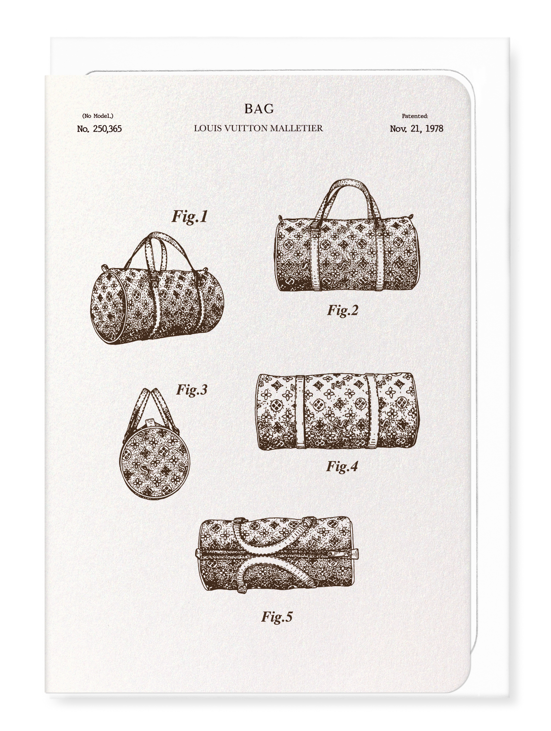 Ezen - Patent of bag (1978) - Greeting Card - Front