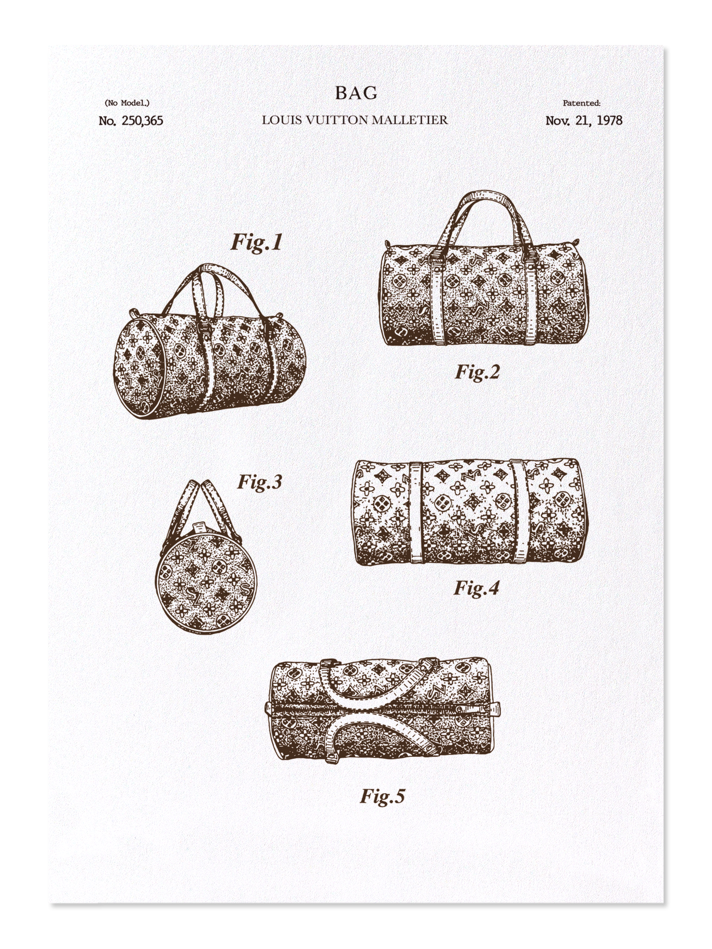 Ezen - Patent of bag (1978) - Postcard - Front
