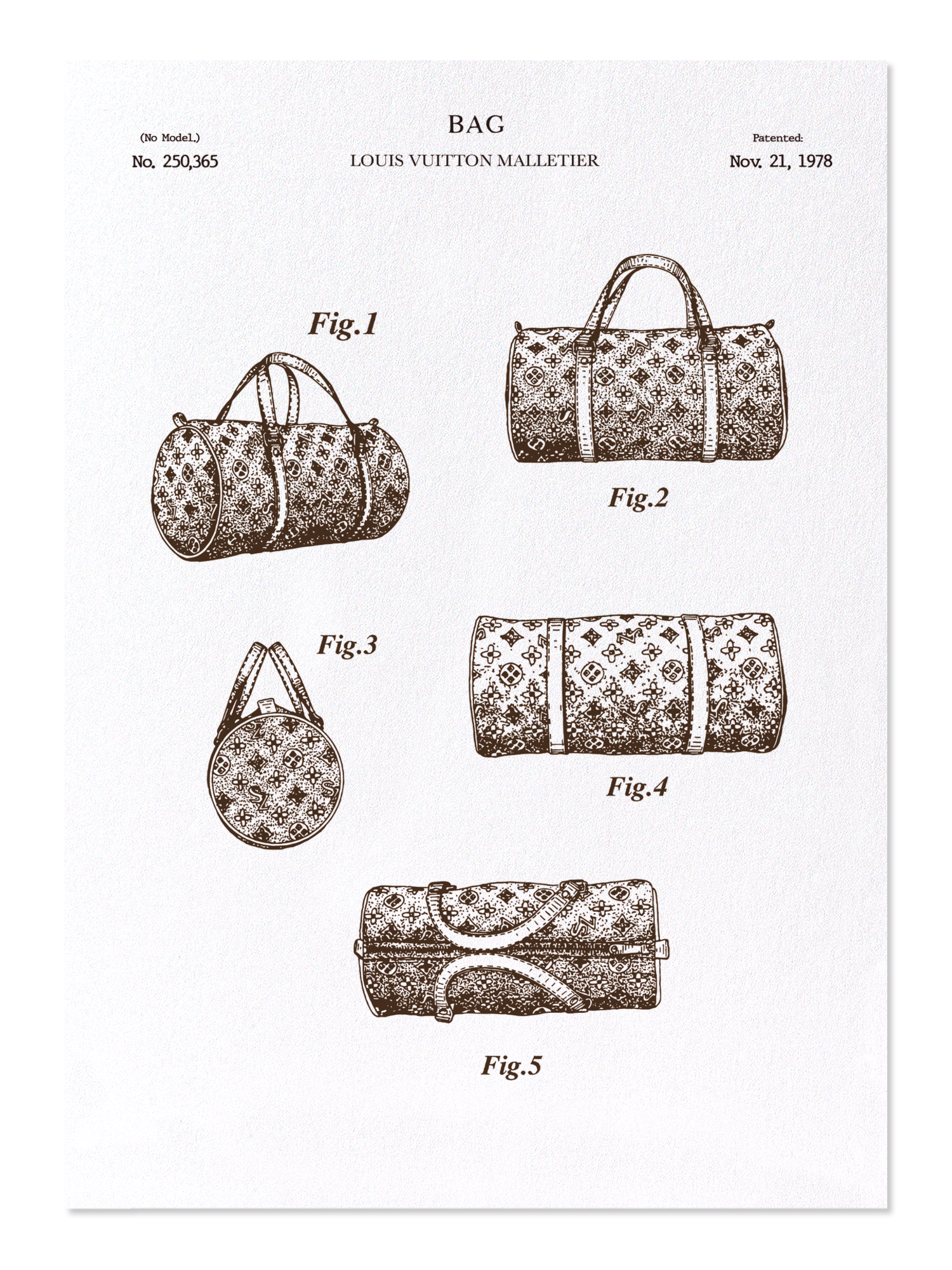 Ezen - Patent of bag (1978) - Postcard - Front