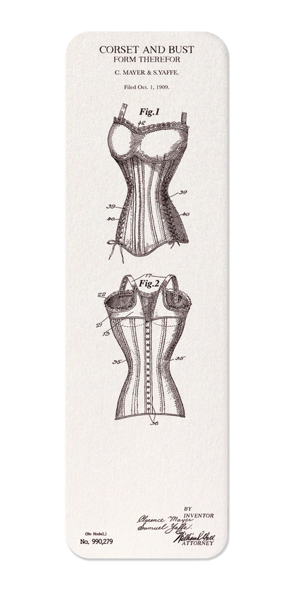 Ezen - Patent of corset and bust (1911) - Bookmark - Front