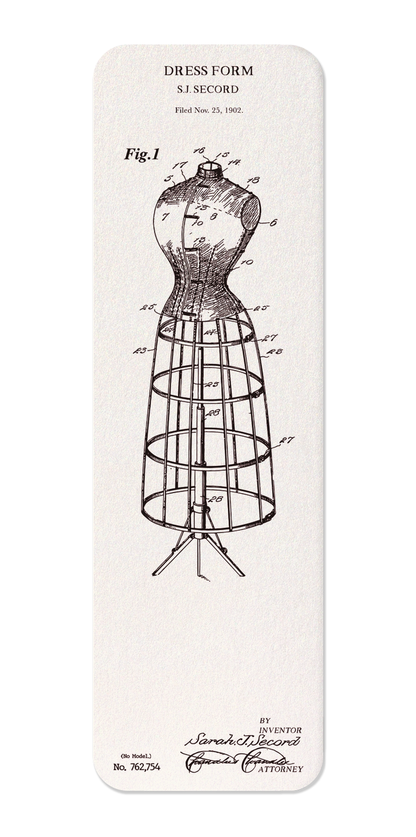 Ezen - Patent of dress form (1904) - Bookmark - Front