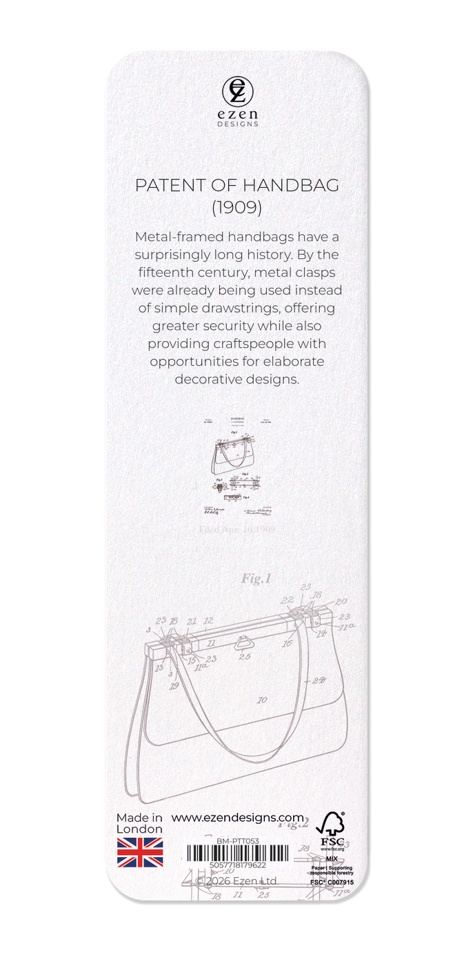 Ezen - Patent of handbag (1909) - Bookmark - Back