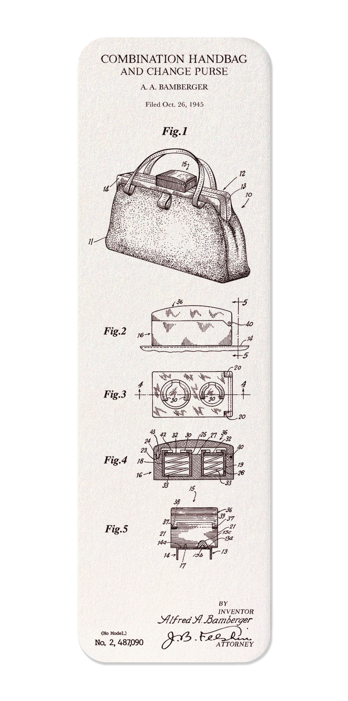 Ezen - Patent of handbag (1949) - Bookmark - Front