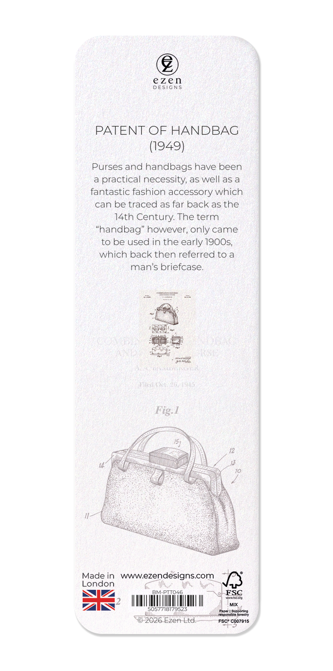 Ezen - Patent of handbag (1949) - Bookmark - Back