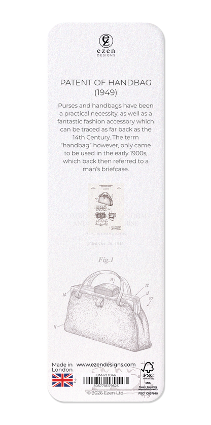 Ezen - Patent of handbag (1949) - Bookmark - Back