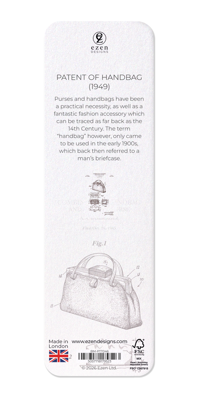 Ezen - Patent of handbag (1949) - Bookmark - Back