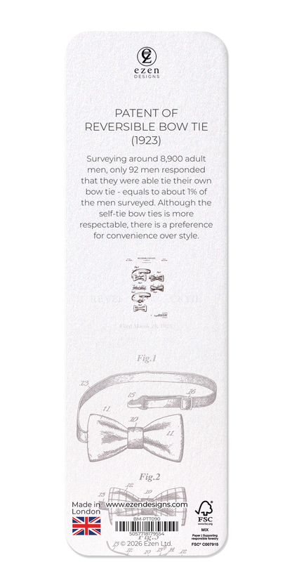 Ezen - Patent of reversible bow tie (1923) - Bookmark - Back