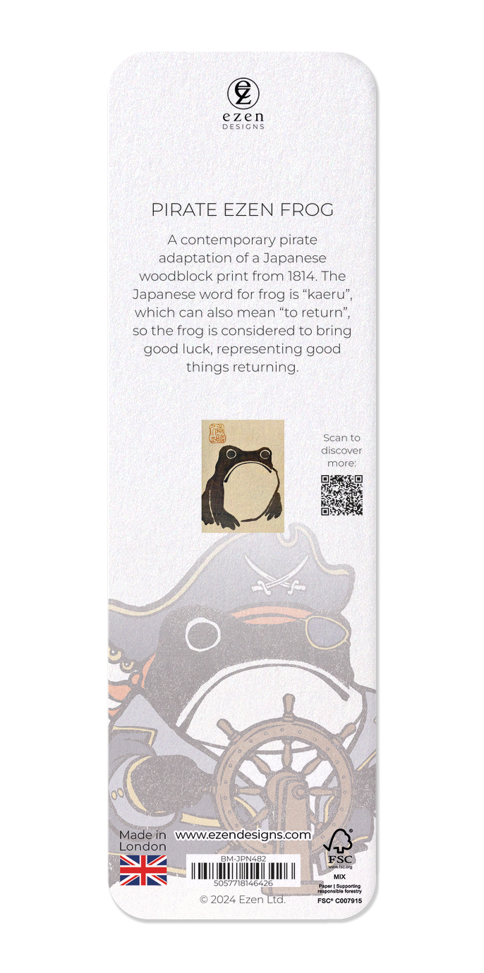 Ezen - Pirate Ezen Frog - Bookmark - Back