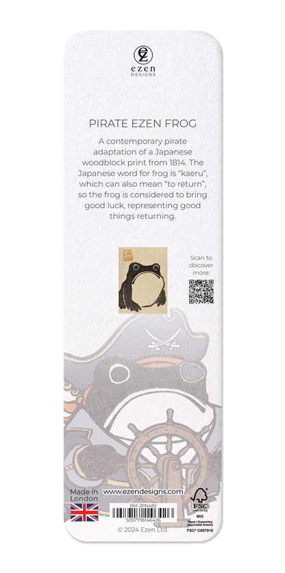 Ezen - Pirate Ezen Frog - Bookmark - Back