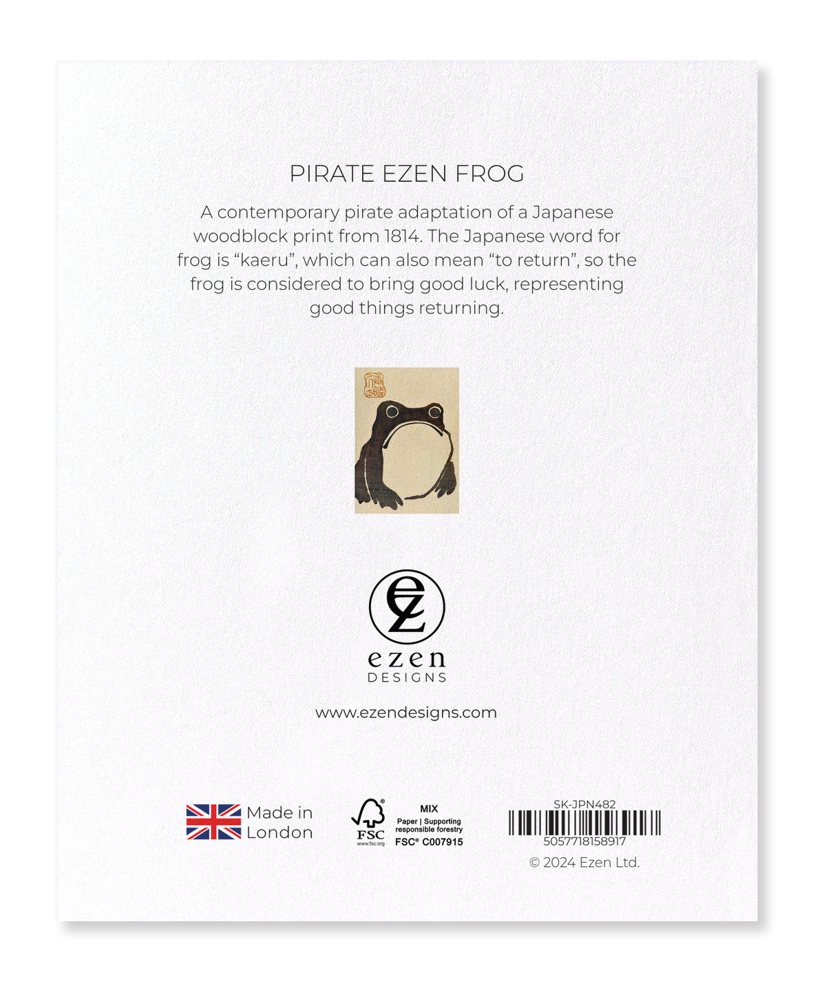 Ezen - Pirate Ezen Frog - Sticker Set