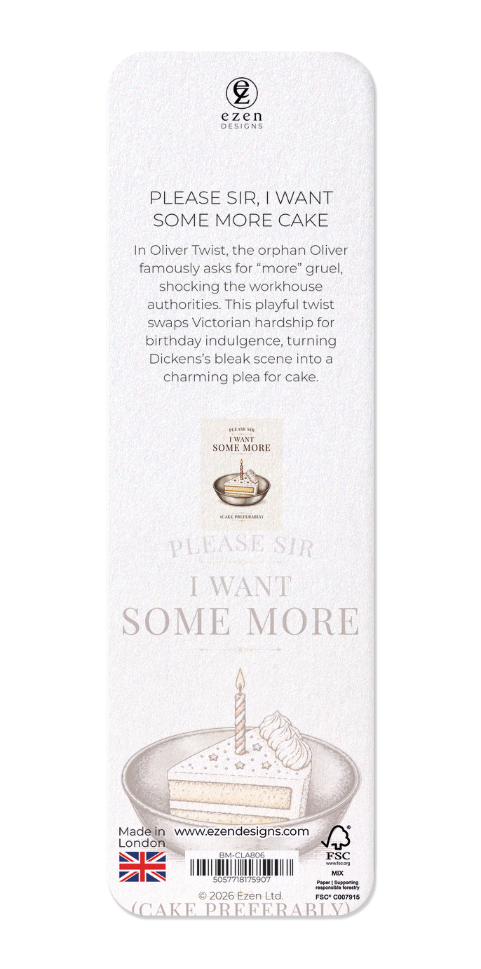 Ezen - Please sir, I want some more cake - Bookmark - Back