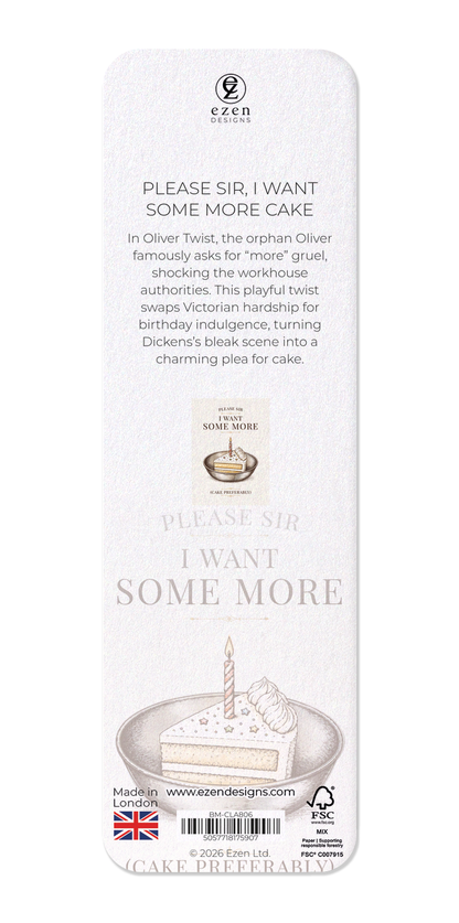 Ezen - Please sir, I want some more cake - Bookmark - Back