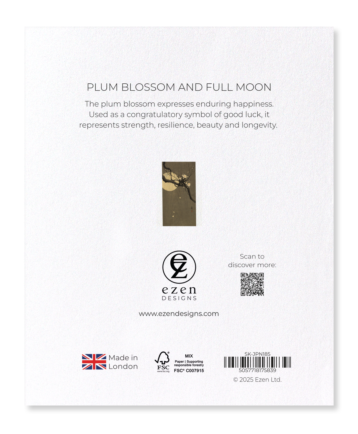 Ezen - Plum blossom and full moon - Sticker Set