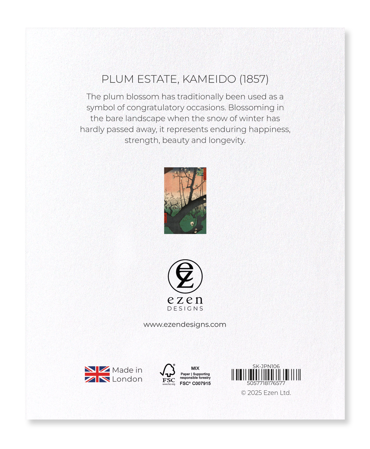 Ezen - Plum estate, Kameido (1857) - Sticker Set