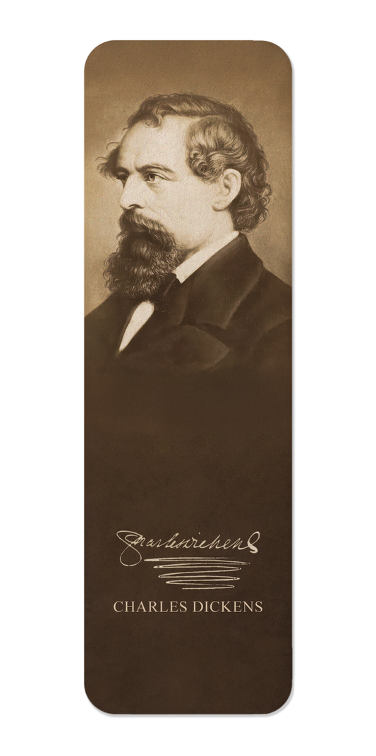 Ezen - Portrait of Charles Dickens (c. 1850) - Bookmark - Front