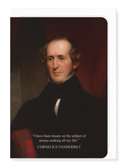 Ezen - Portrait of Cornelius Vanderbilt (1846) - Greeting Card - Front