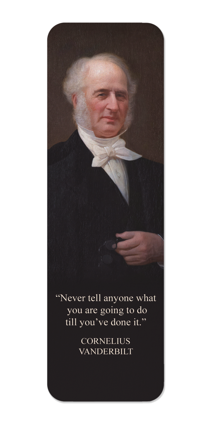 Ezen - Portrait of Cornelius Vanderbilt (1879) - Bookmark - Front
