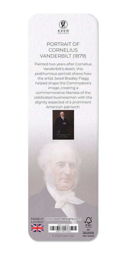Ezen - Portrait of Cornelius Vanderbilt (1879) - Bookmark - Back