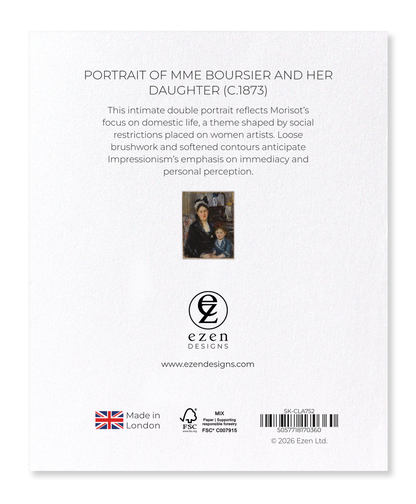Ezen - Portrait of Mme Boursier and Her Daughter (c.1873) - Sticker Set
