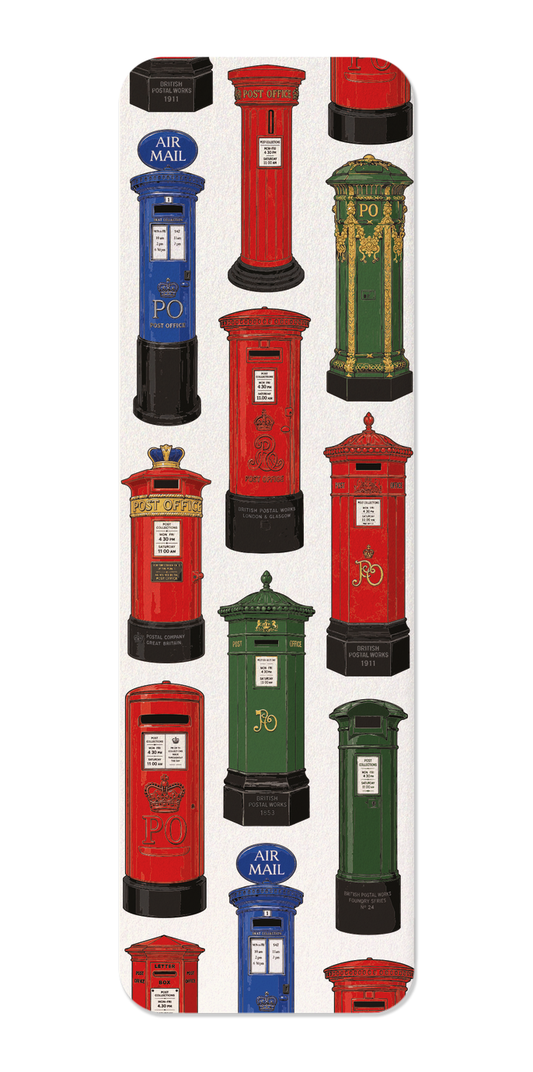 Ezen - Post Boxes Through the Years - Bookmark - Front