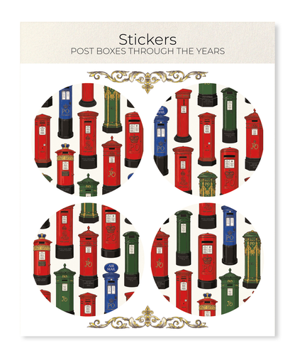 Ezen - Post Boxes Through the Years - Sticker Set