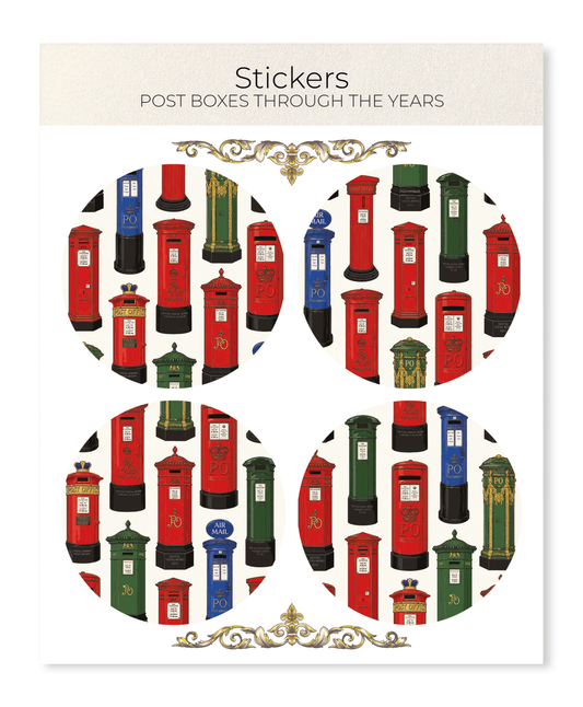 Ezen - Post Boxes Through the Years - Sticker Set