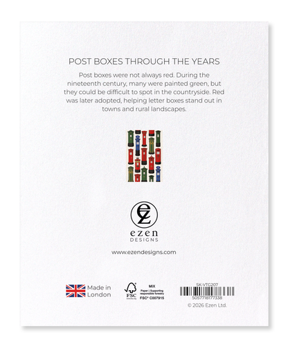 Ezen - Post Boxes Through the Years - Sticker Set
