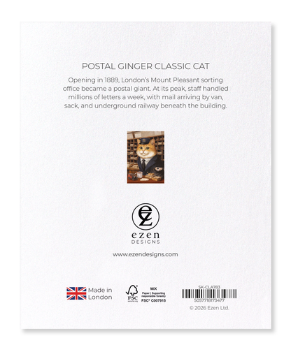 Ezen - Postal Ginger Classic Cat - Sticker Set