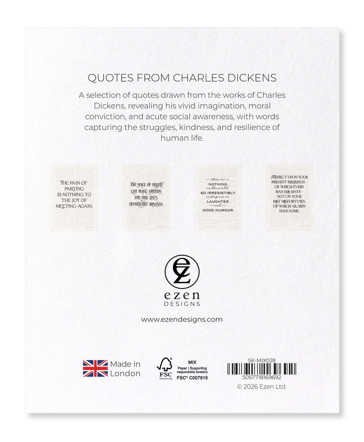 Ezen - Quotes from Charles Dickens - Sticker Set