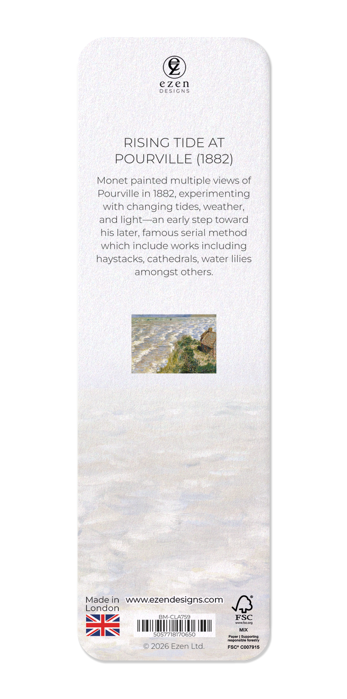 Ezen - Rising Tide at Pourville (1882) - Bookmark - Back
