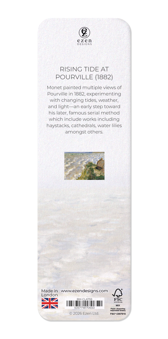 Ezen - Rising Tide at Pourville (1882) - Bookmark - Back