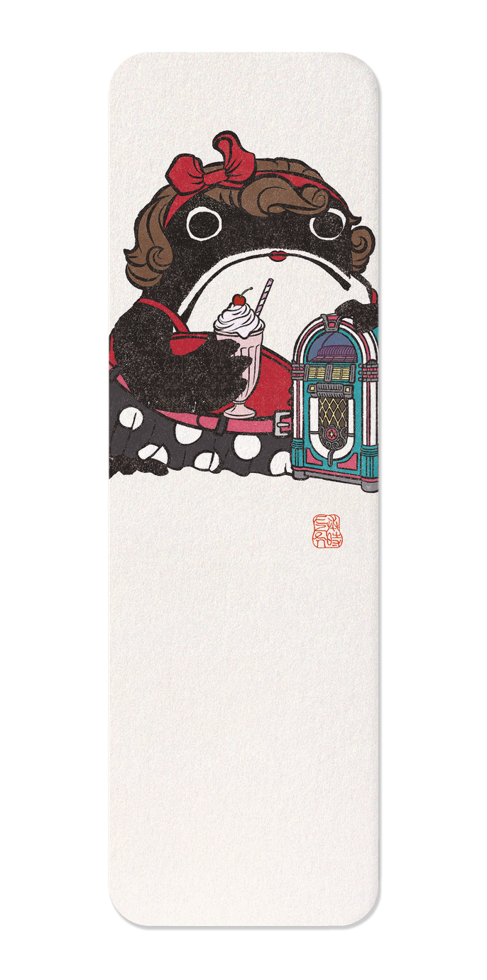 Ezen - Rock & Roll Female Ezen Frog - Bookmark - Front