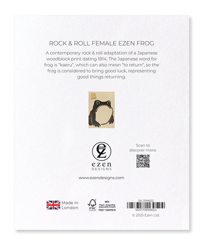 Ezen - Rock & Roll Female Ezen Frog - Sticker Set