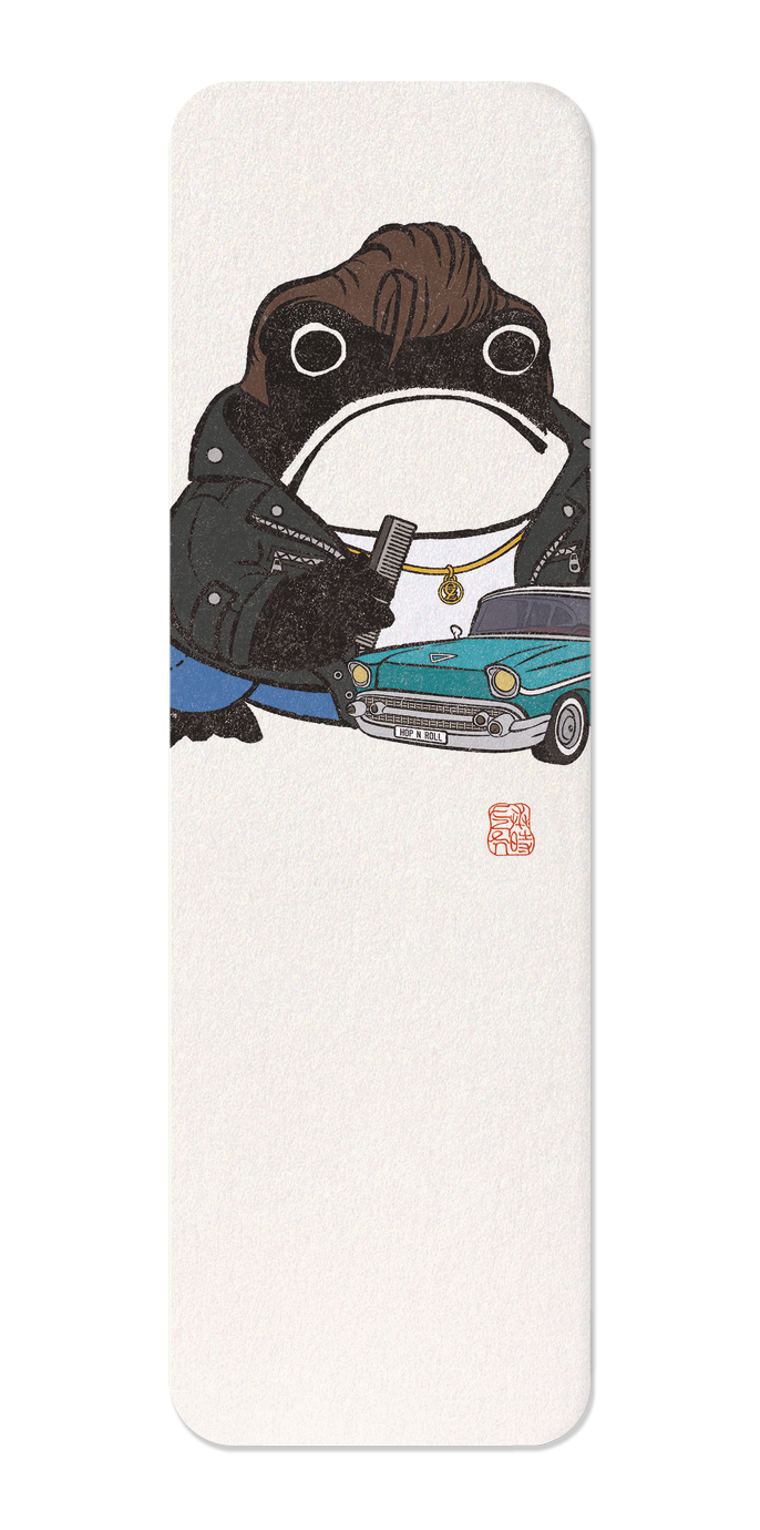 Ezen - Rock & Roll Male Ezen Frog - Bookmark - Front