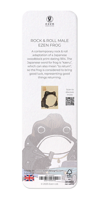 Ezen - Rock & Roll Male Ezen Frog - Bookmark - Back