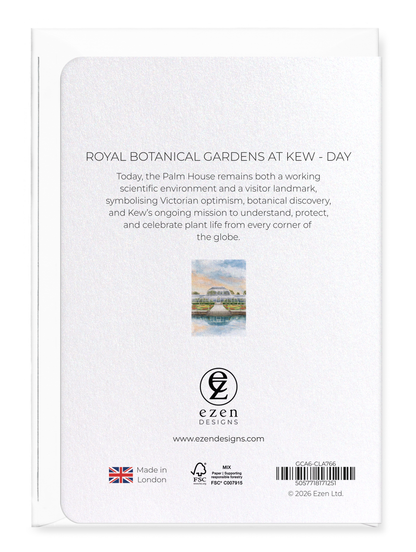 Ezen - Royal Botanical Gardens at Kew - Day - Greeting Card - Back