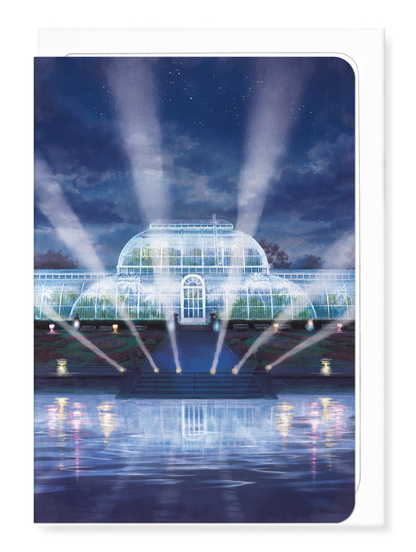 Ezen - Royal Botanical Gardens at Kew - Night - Greeting Card - Front