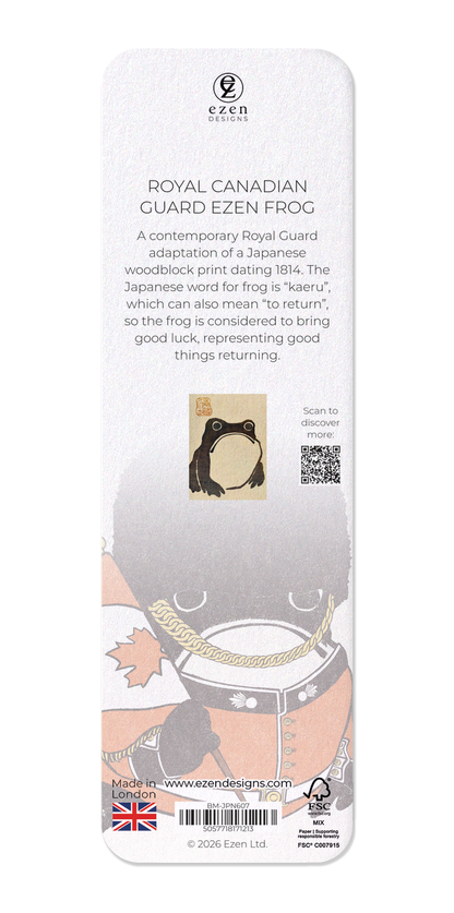 Ezen - Royal Canadian Guard Ezen Frog - Bookmark - Back