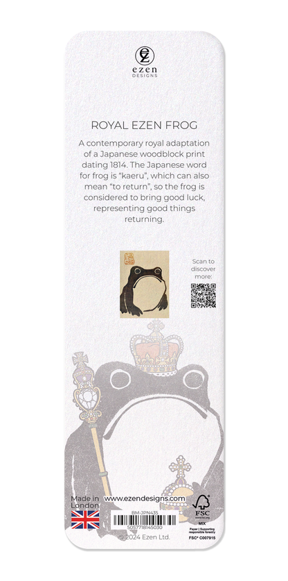 Ezen - Royal Ezen Frog - Bookmark - Back