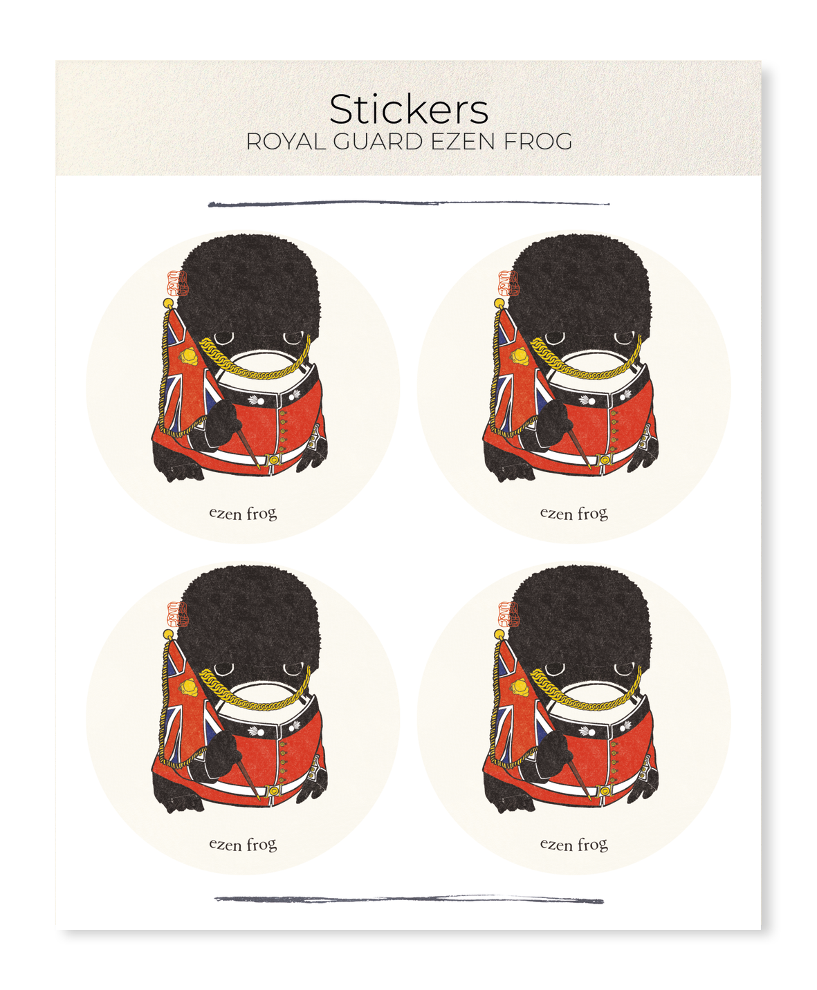 Ezen - Royal Guard Ezen Frog - Sticker Set