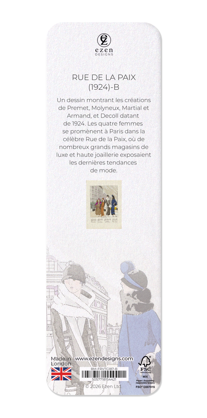 Ezen - Rue de la Paix (1924)-B - Bookmark - Back