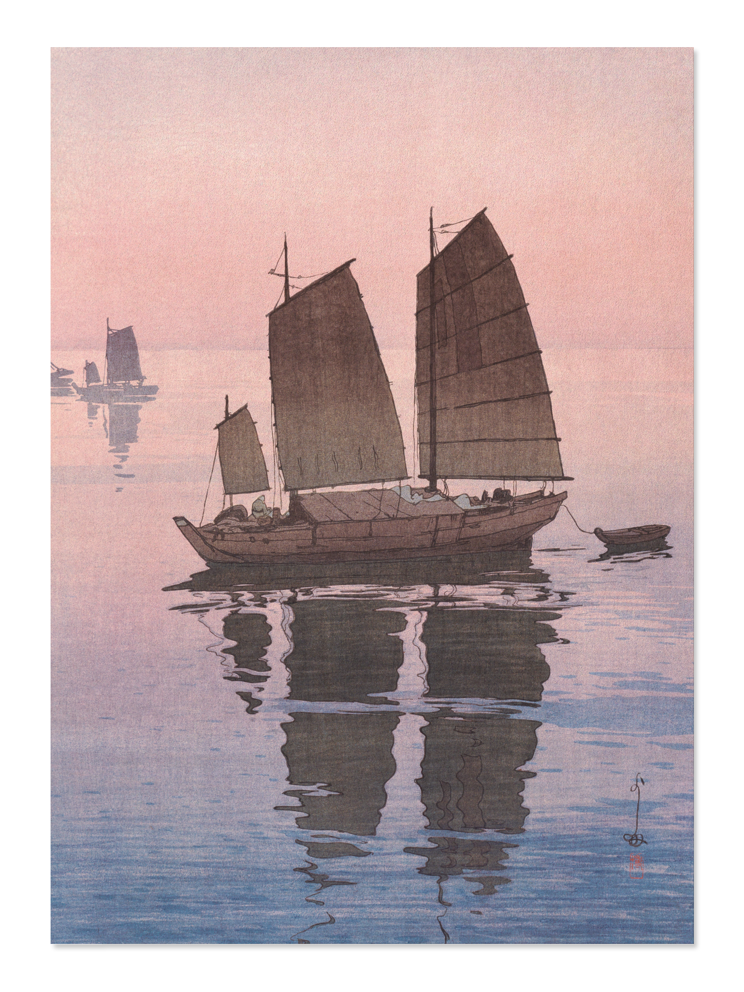 Ezen - Sailing Boats — Evening - Postcard - Front