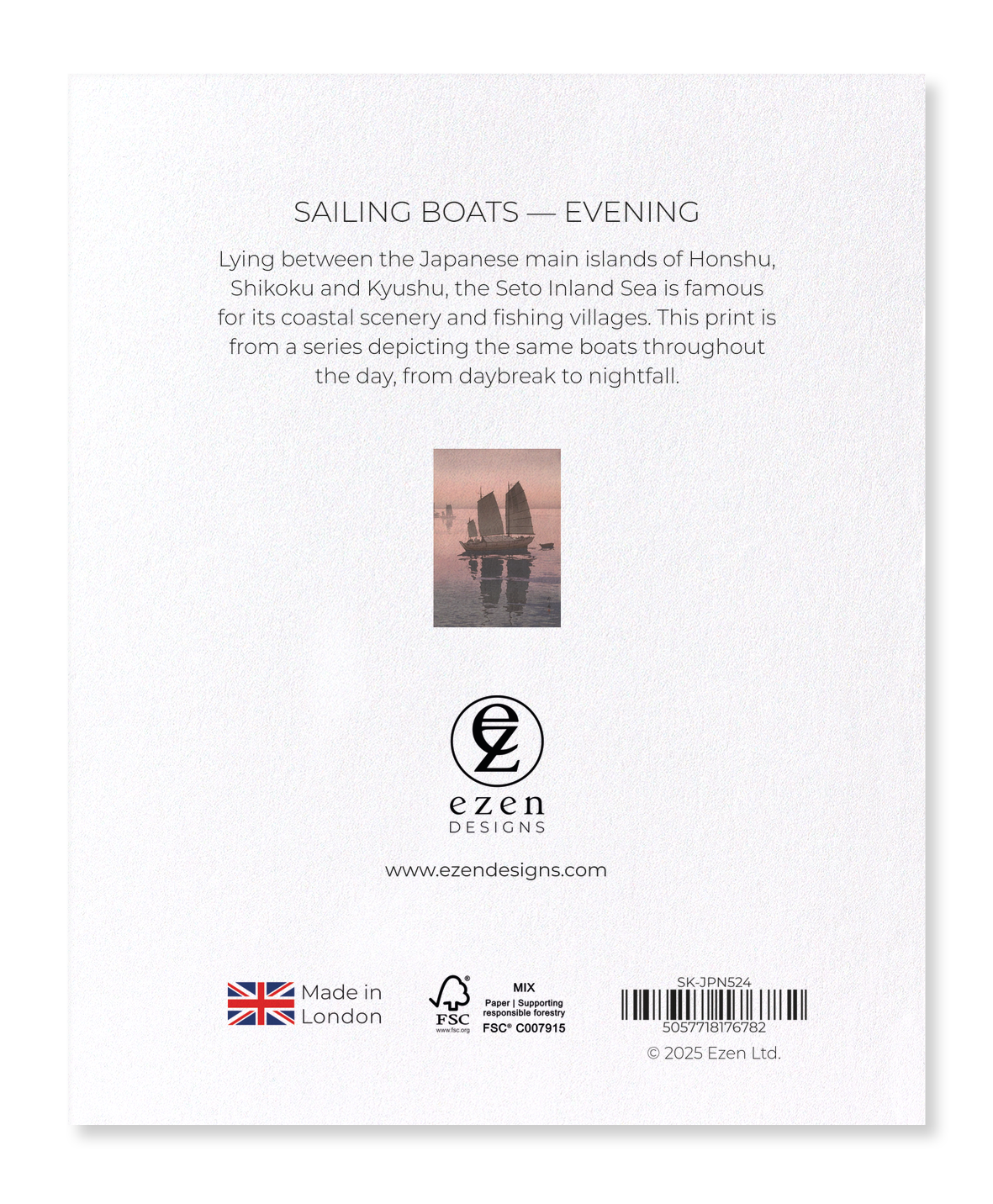 Ezen - Sailing Boats — Evening - Sticker Set