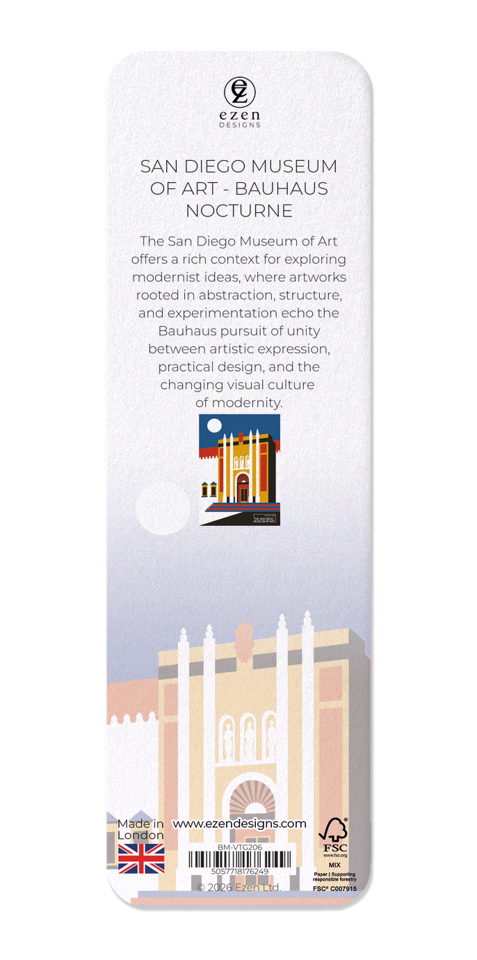 Ezen - San Diego Museum of Art - Bauhaus Nocturne - Bookmark - Back