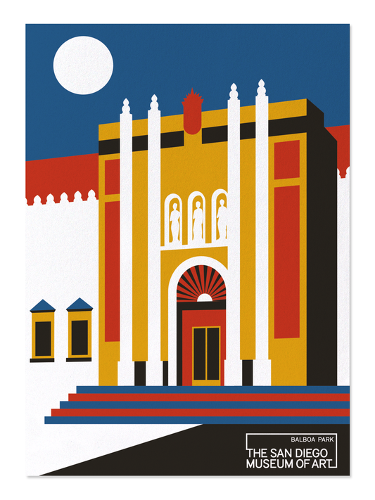 Ezen - San Diego Museum of Art - Bauhaus Nocturne - Postcard - Front