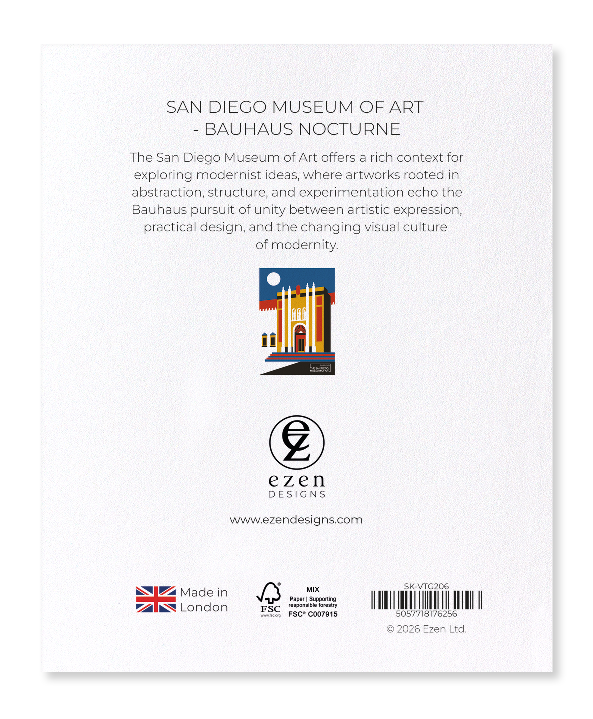 Ezen - San Diego Museum of Art - Bauhaus Nocturne - Sticker Set